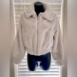 Teddy Faux Fur Cropped Jacket